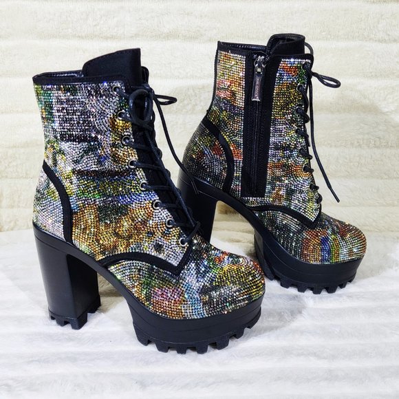 Cape Robbin Multicolor Ankle Boots - Picture 7 of 9